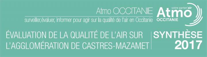 2017 - Synthèse - Evaluation de la Qualité de l'Air - Agglomération Castres Mazamet 2017 - Synthèse - Evaluation de la Qualité de l'Air - Agglomération Castres Mazamet